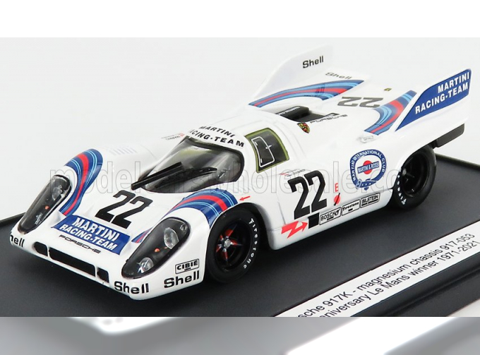 PORSCHE 917k Team Martini Racing N22 Winner 24h Le Mans (1971) H.Marko - G.van Lennep, White Blue Red