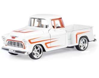 CHEVROLET 3100 Stepside *Kult Klassics* (1955), white/orange