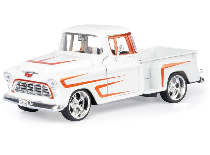 CHEVROLET 3100 Stepside *Kult Klassics* (1955), white/orange