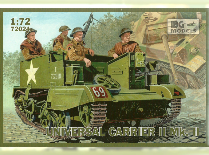 Сборная модель Британский гусеничный транспортер Universal Carrier II Mk.II