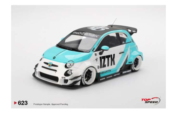 FIAT Nuova 500 Abarth 595 Lb Works Abas Iztk (2024), White Light Blue