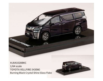 Toyota Vellfire (H30W), burning black crystal shine glass flake