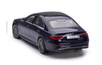 MERCEDES-BENZ S-class AMG-line W223 nautical blue (синий металлик), 2021