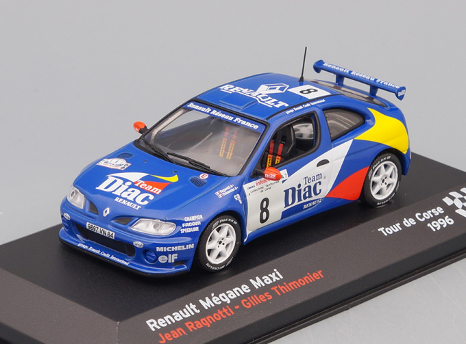 RENAULT Megane Maxi #8 Jean Ragnotti - Gilles Thimonier Tour de Course (1996), blue