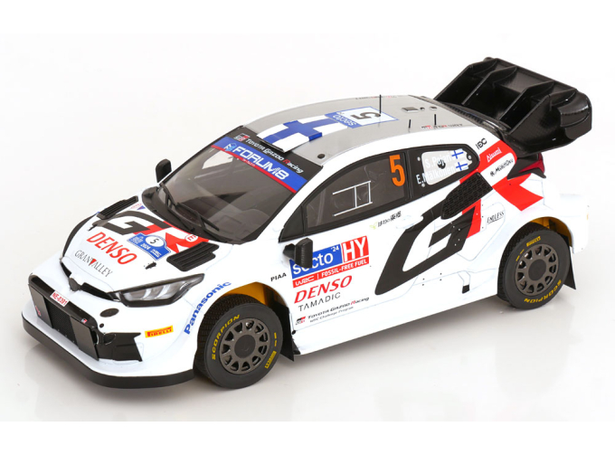 TOYOTA Yaris Gr Rally1 Team Toyota Gazoo Racing Wrt №5 4th Rally Finland (2024) Sami Pajari - Enni Malkonen, White