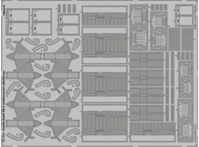 Фототравление для Sunderland Mk.I maintenance platforms