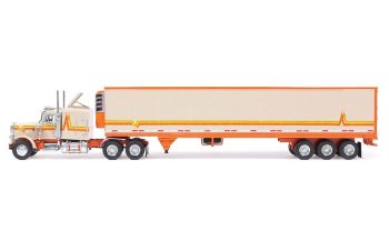 PETERBILT 359 TRUCK 5-ASSI (1973), orange / cream