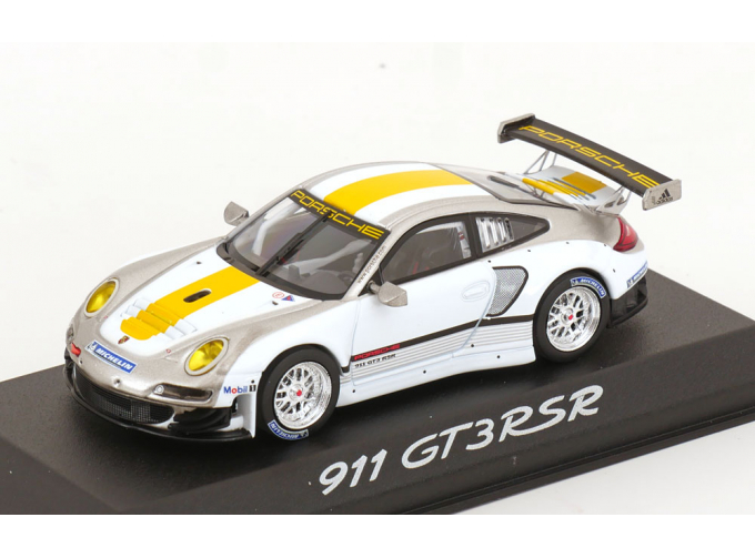 PORSCHE 911 (997) GT3 RSR Presentation car (2012), white grey yellow