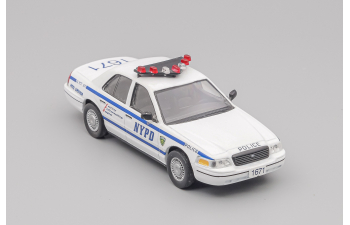 FORD Crown Victoria New York Police, Полицейские Машины Мира 7, белый