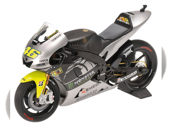 YAMAHA YZR M1 Valentino Rossi TestBike Sepang February (2013), grey / yellow