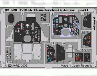 Цветное Фототравление для F-105G interior TRU