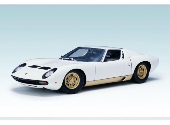 LAMBORGHINI MIURA (WHITE/GOLD SIDE SKIRTS)