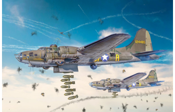 Сборная модель BOEING B-17f Flying Fortress Military Airplane 1930
