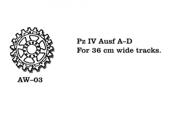 Металлические колеса Pz IV A-D﻿