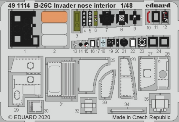 Фототравление для B-26C Invader nose interior