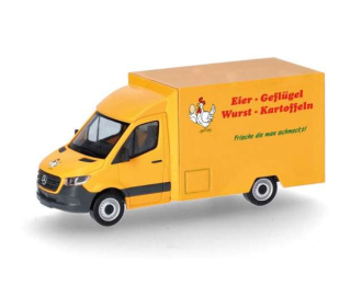 MERCEDES-BENZ Sprinter *Eier Geflugel Wurst Kartoffeln*, yellow 2018