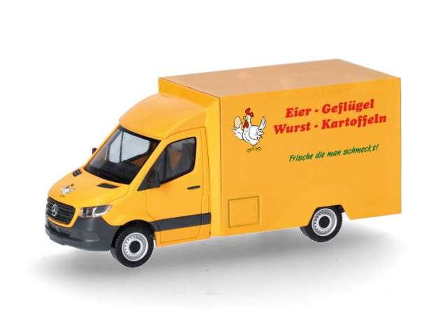 MERCEDES-BENZ Sprinter *Eier Geflugel Wurst Kartoffeln*, yellow 2018