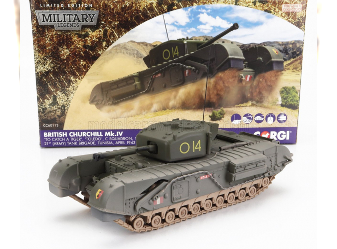 TANK Churchill Mkiv Military (1943), Military Green