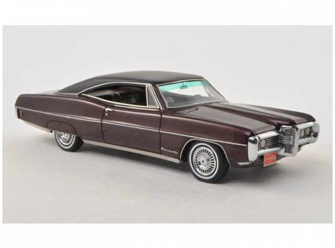 PONTIAC Bonneville Hardtop Coupe (1968), metallic dark red / matt black