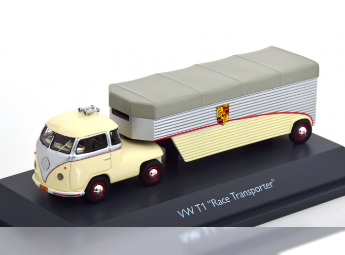 VOLKSWAGEN T1 Renntransporter Porsche Continental Motorsports, creme silver