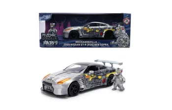 NISSAN GT-R (R35) Ben Sopra "Mechagodzilla" (2009), silver-grey / with decor