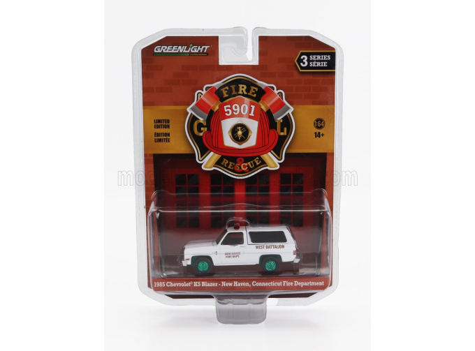 CHEVROLET K5 Blazer Connecticut Fire Engine Department (1995) - Green Wheels, White