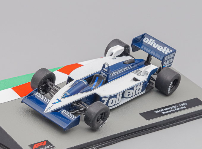 BRABHAM F1 Bt55 Bmw №7 Season (1986) Riccardo Patrese, White Blue