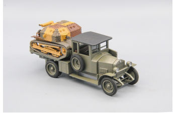 Ursus A грузовик с открытой дверью, с танкеткой ТК-3 (1939) Польша