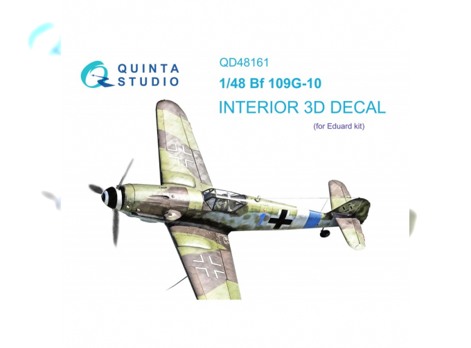 3D Декаль интерьера кабины Bf 109G-10 (Eduard)