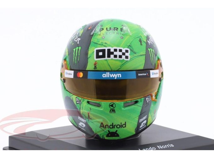 MINI HELMET McLAREN MCL39 Pole Position Las Vegas GP / Formula 1 World Champion Lando Norris (2025)