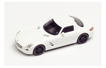 MERCEDES-BENZ SLS AMG (black rims), white