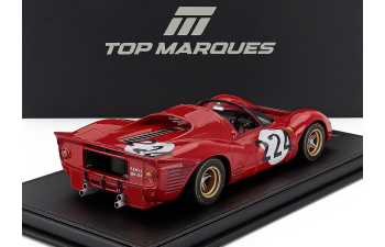 FERRARI 330p4 4.0l V12 Spider Team Spa Ferrari Sefac №224 Targa Florio Nino Vaccarella - Ludovico Scarfiotti (1967), Red