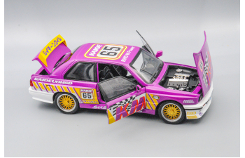 BMW M3 Coupe E30 RACING (1988), фиолетовый, 21 см