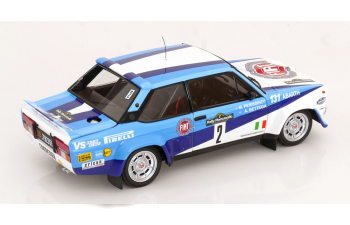 FIAT 131 ABARTH №2 WINNER RALLY PIANCAVALLO (1981) A.BETTEGA - M.PERISSINOT, WHITE BLUE