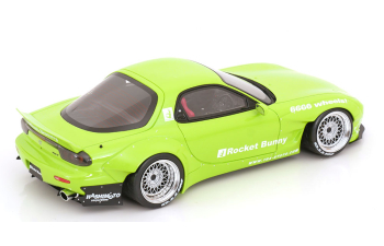 MAZDA RX7 FD3S Rocket Bunny (2015), light green-metallic
