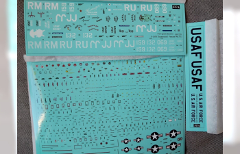 Декаль для F-105D Thunderchief Vietnam War PT. 1, с тех. надписями
