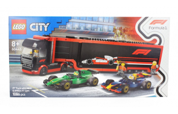 Сборная модель Lego City - F1 Truck Car Transporter Red Bull Rb20 + Aston Martin Amr24 Cars 2024 - 1086 Pezzi - 1086 Pcs, Various