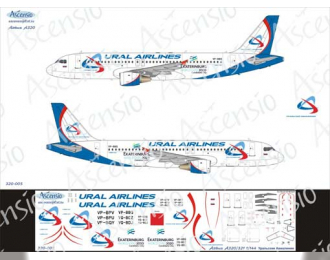 Декаль на самолет Arbus A320-200 (Уралькие Авалинии New)