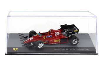 FERRARI F1 126c3 №28 Season (1983) Rene Arnoux - Con Vetrina - With Showcase, Red