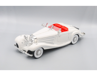MERCEDES-BENZ 500K, белый, 30 см