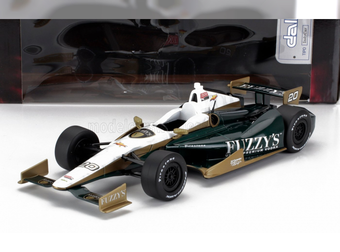 CHEVROLET Team Ed Carpenter Fuzzy's Vodka Racing №20 Indianapolis Indy 500 Indycar Series (2012) Ed Carpenter, Green White Gold