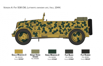 Сборная модель FIAT 508 CM Coloniale with crew