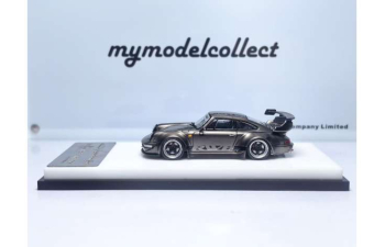 PORSCHE RWB 964 High Wing, pearl grey chrome