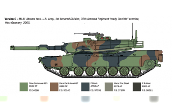 Сборная модель TANK M1a1 Abrams Military (1980)