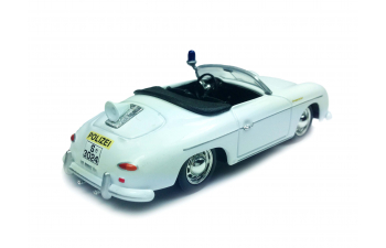 PORSCHE 356 Cabrio Autobahn Polizei Stuttgart, white