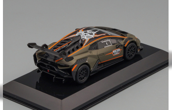 LAMBORGHINI Huracan No 63 Super Trofeo Evo2 (2022), matt-green orange