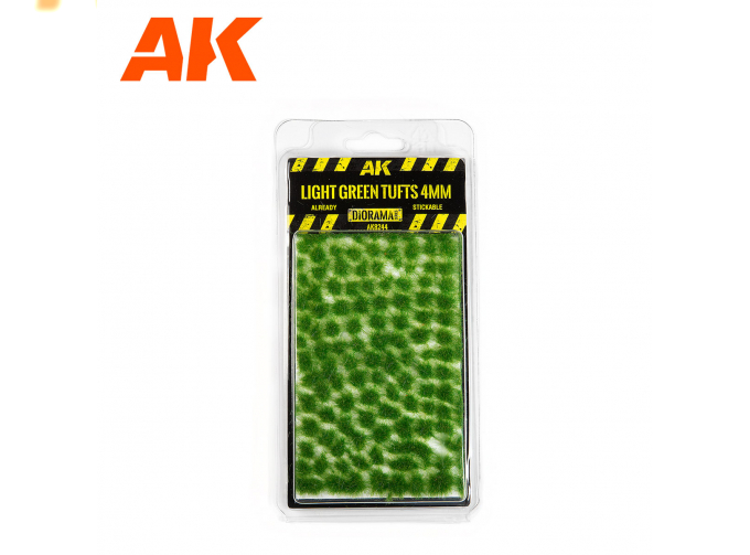 LIGHT GREEN TUFTS 4MM