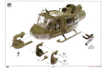 Сборная модель Вертолет UH-1 Huey B/C