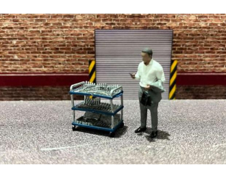 Инструменты, синий/серебристый