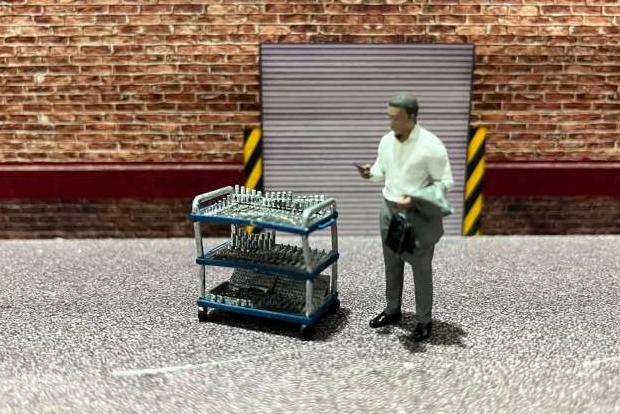 Инструменты, синий/серебристый